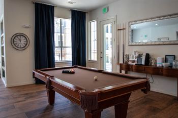 Clubhouse with billiards table